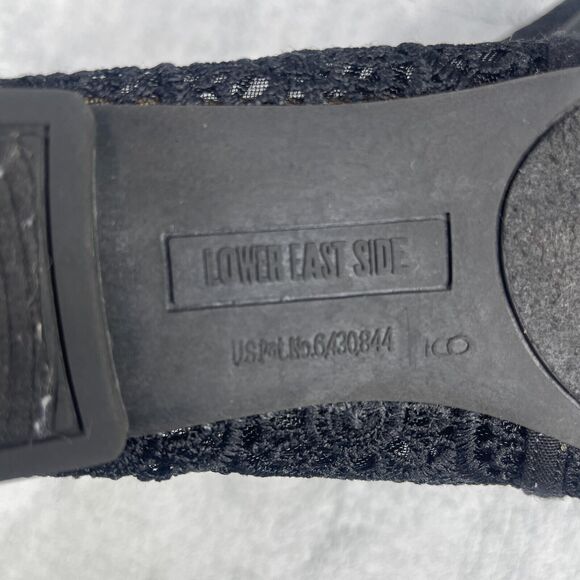 Lower East Side Shoes Womens Size 9 Black Lace Floral Pattern Flats - Picture 9 of 11